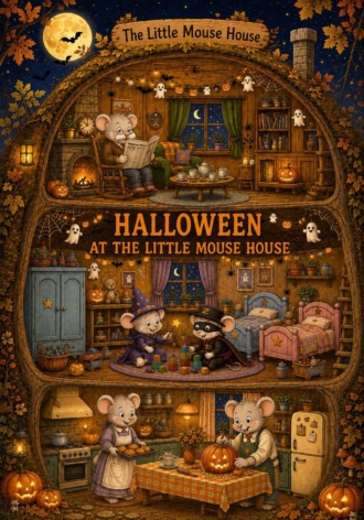 Александра Ионова. Halloween at The Little Mouse House (раскраска на английском)