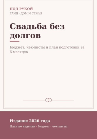 Свадьба без долгов. 
