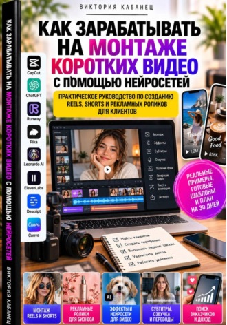 Виктория Кабанец. Как зарабатывать на монтаже коротких видео с помощью нейросетей