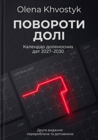 Olena Khvostyk. ПОВОРОТИ ДОЛІ: Календар доленосних дат 2027–2030