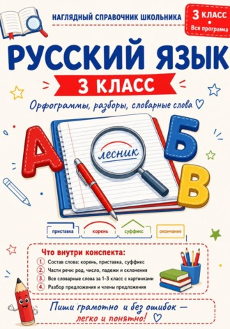 Мария Минасян. Умные конспекты Русский язык 3 класс. Наглядные цифровые конспекты по всей программе