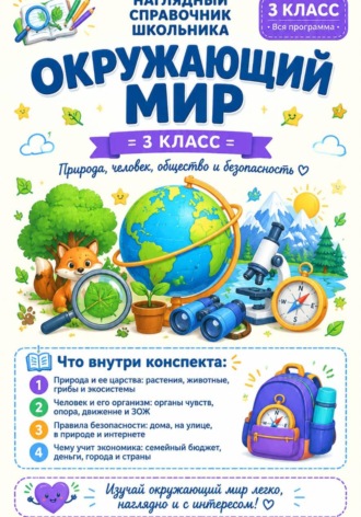 Умные конспекты Окружающий мир 3 класс. Наглядные цифровые конспекты по всей программе. 
