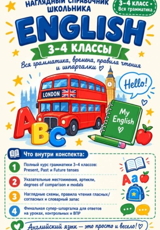 Умные конспекты Английский язык 3 класс. Наглядные цифровые конспекты по всей программе. 