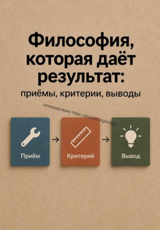 Евгений Меркулов. Философия, которая даёт результат: приёмы, критерии, выводы