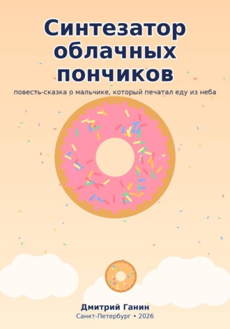 Дмитрий Ганин. Синтезатор облачных пончиков. Пятнадцать рассказов о мальчике, который печатал еду из неба, и восемь рецептов для взрослых.