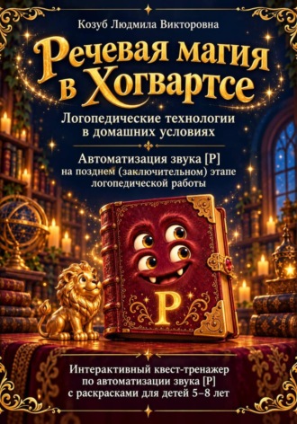Людмила Козуб. Чудовищная книга речевых приключений Рычи как гриффиндорец! Тетрадь 2  Тренажёр звука [Р]. Для детей 5–8 лет и взрослых