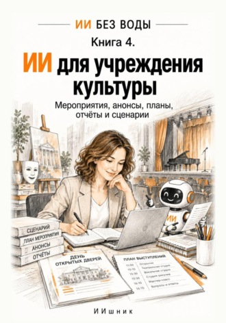 ИИ для учреждения культуры. Мероприятия, анонсы, планы, отчёты и сценарии.  ИИшник