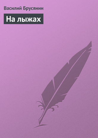 На лыжах. 